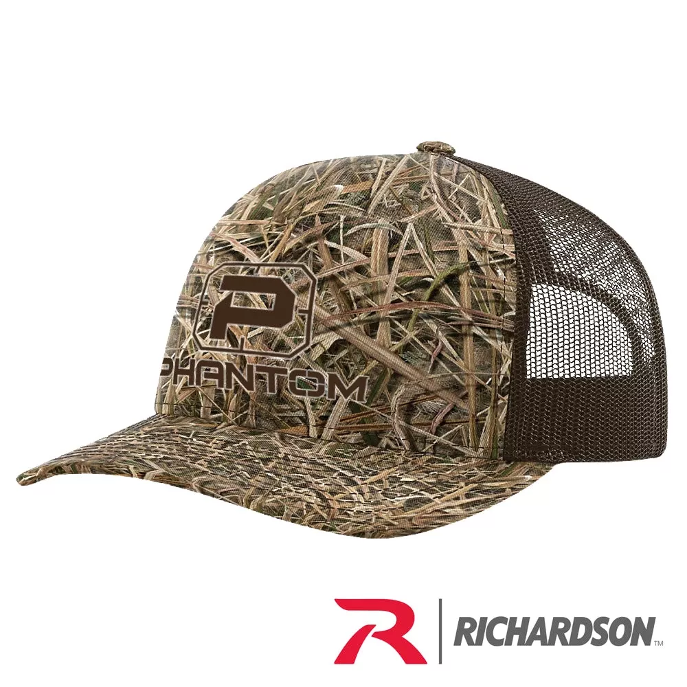 PHANTOM BLADES CAMO RICHARDSON STRUCTURED TRUCKER HATS