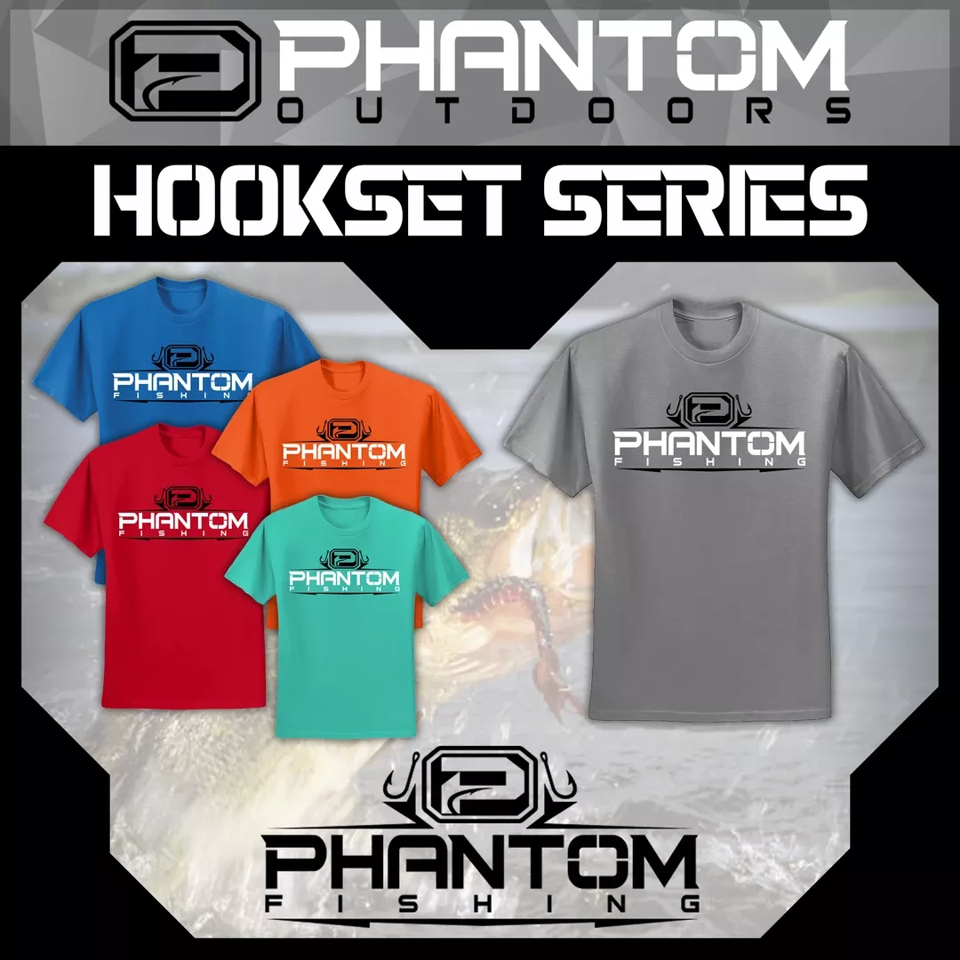 Phantom Outdoors MENS Phantom “Hookset” Series Tees