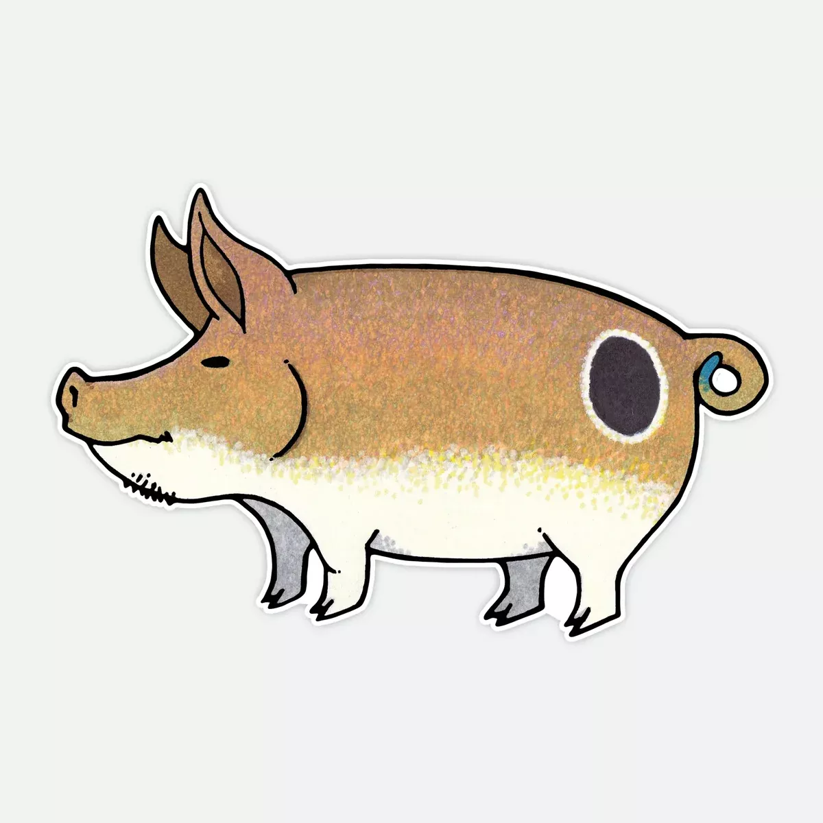 Pig Redfish Sticker