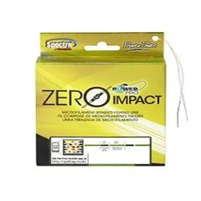 POWER PRO Zero-Impact Hi-Vis Yellow / Black Micro Filament Braided Line 80lb 150yd 25100800150YK