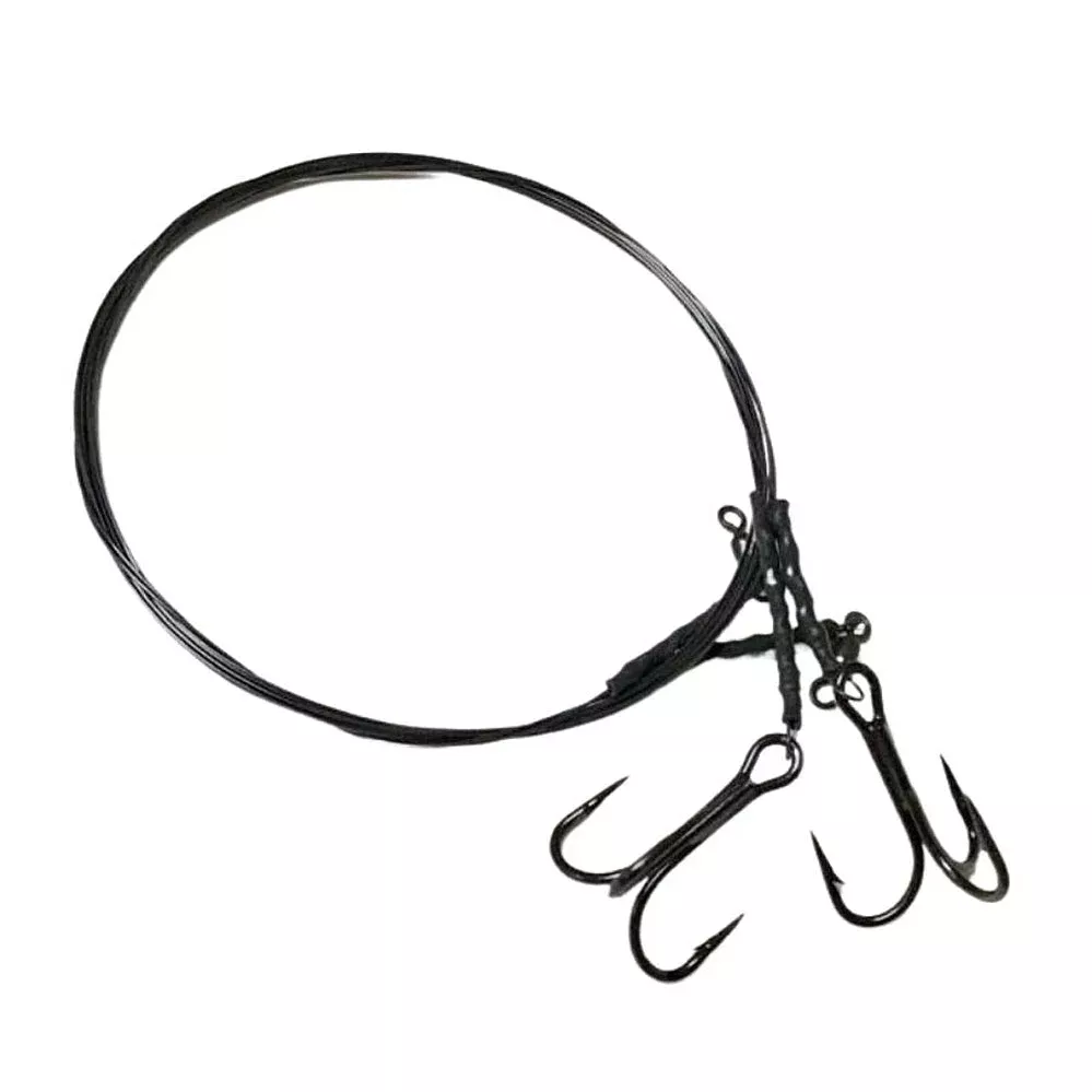 R&R Titanium wire with Mustad 4x Strong Treble 2PK