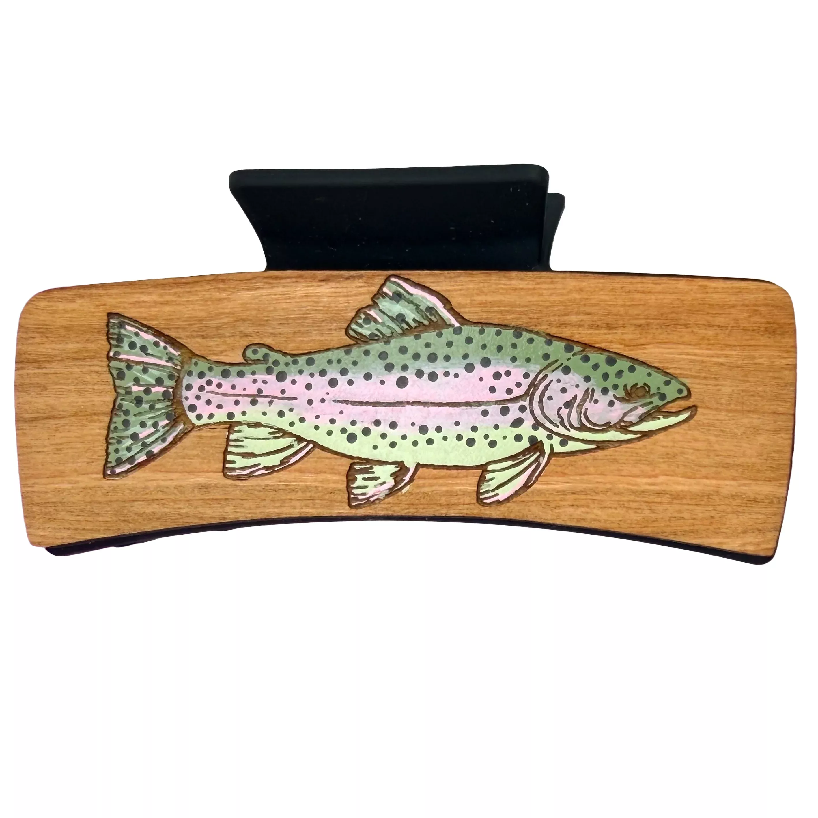 Rainbow Trout Hairclips 4"