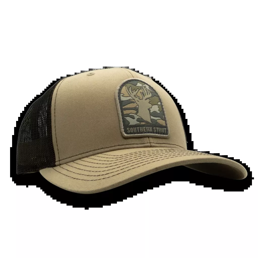 Red Horse Screen Printing Southern Strut Camo Deer Woven Hat – 112