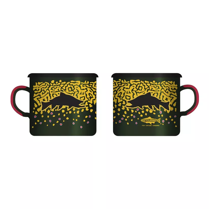 Rep Your Water Enamel Camp Mug - Brookie Flank