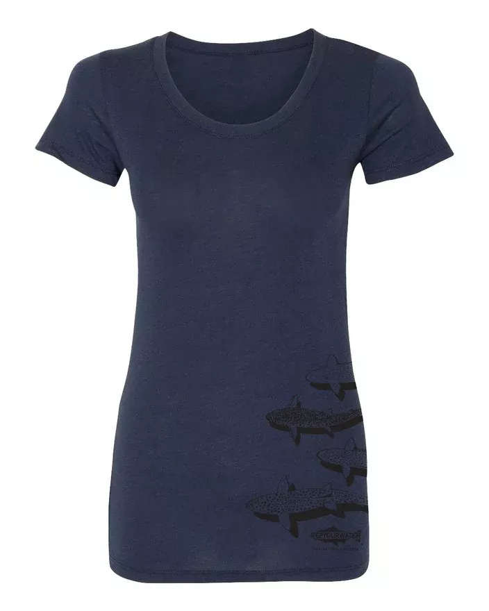 Rep Your Water - Trout Country Womens Tee - Navy