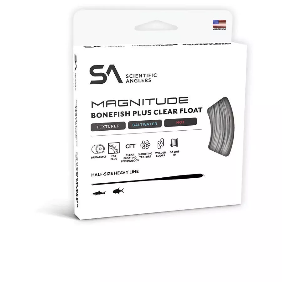 S24 Scientific Anglers Magnitude Textured Bonefish Plus Clear Tip
