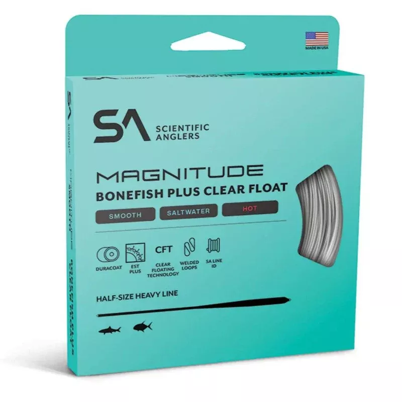 SA Magnitude Smooth Bonefish Plus Full Clear Fly Line