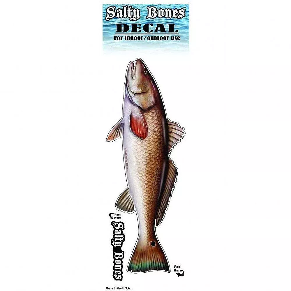 SALTY BONES Double Red Decal
