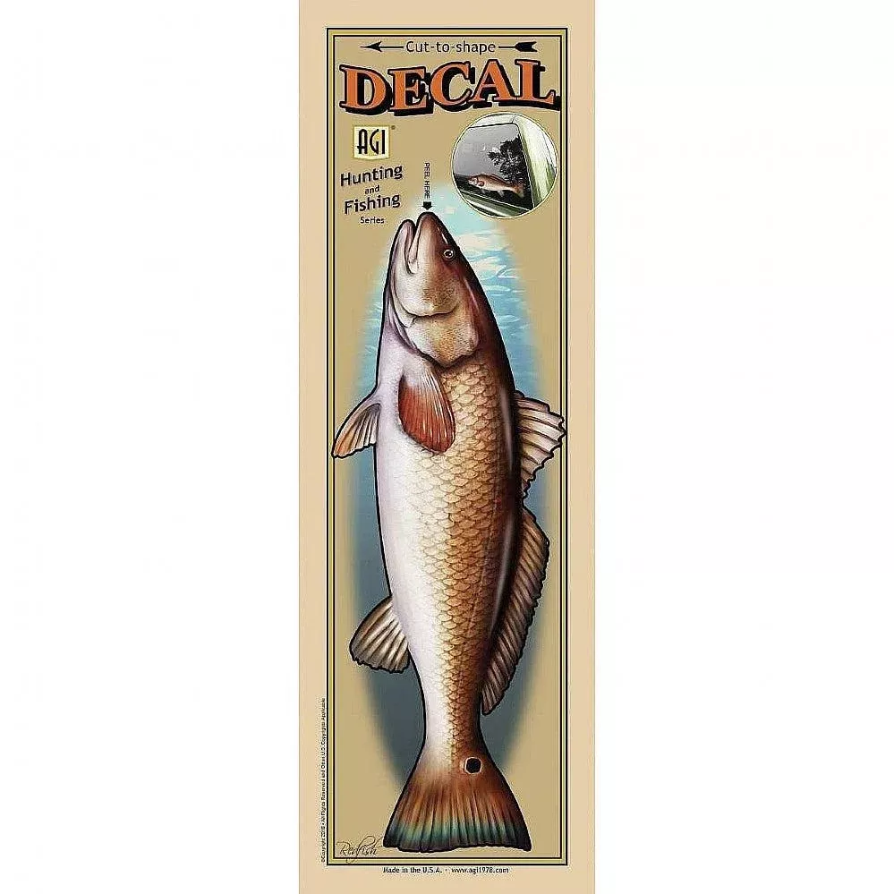 SALTY BONES Redfish Profile 2 Decal