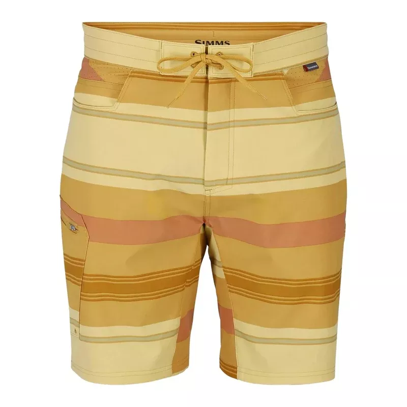 Simms Seamount Board Short Amber Stripe