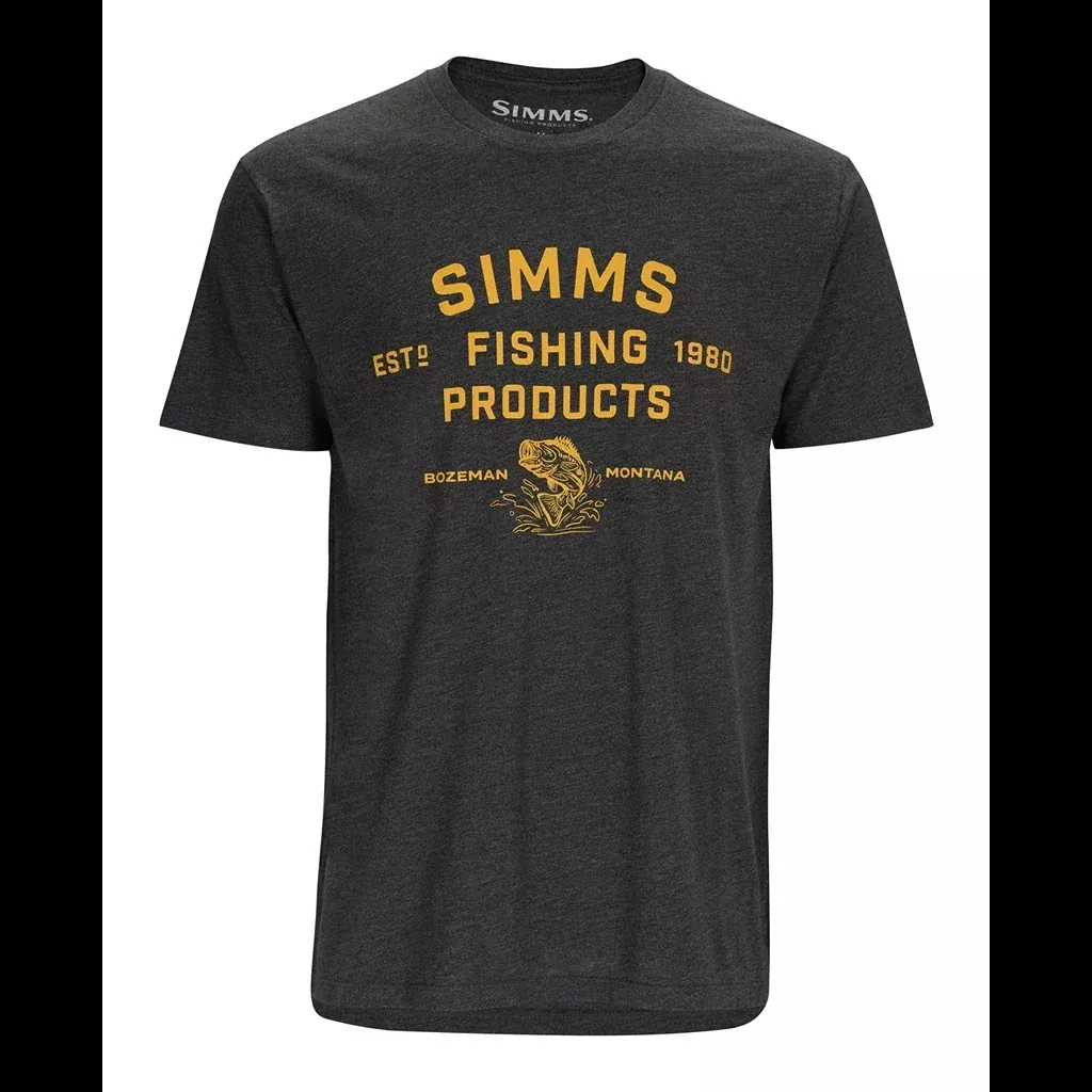Simms Stacked Logo Bass T-Shirt