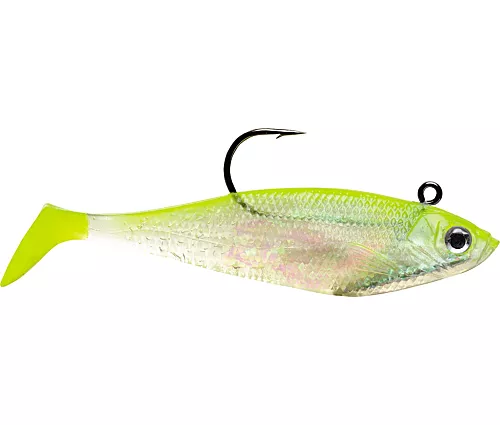 Storm Wild Eye Shad 6″ 7/8oz WSS06SHCS Charteuse Silver 3/Pack