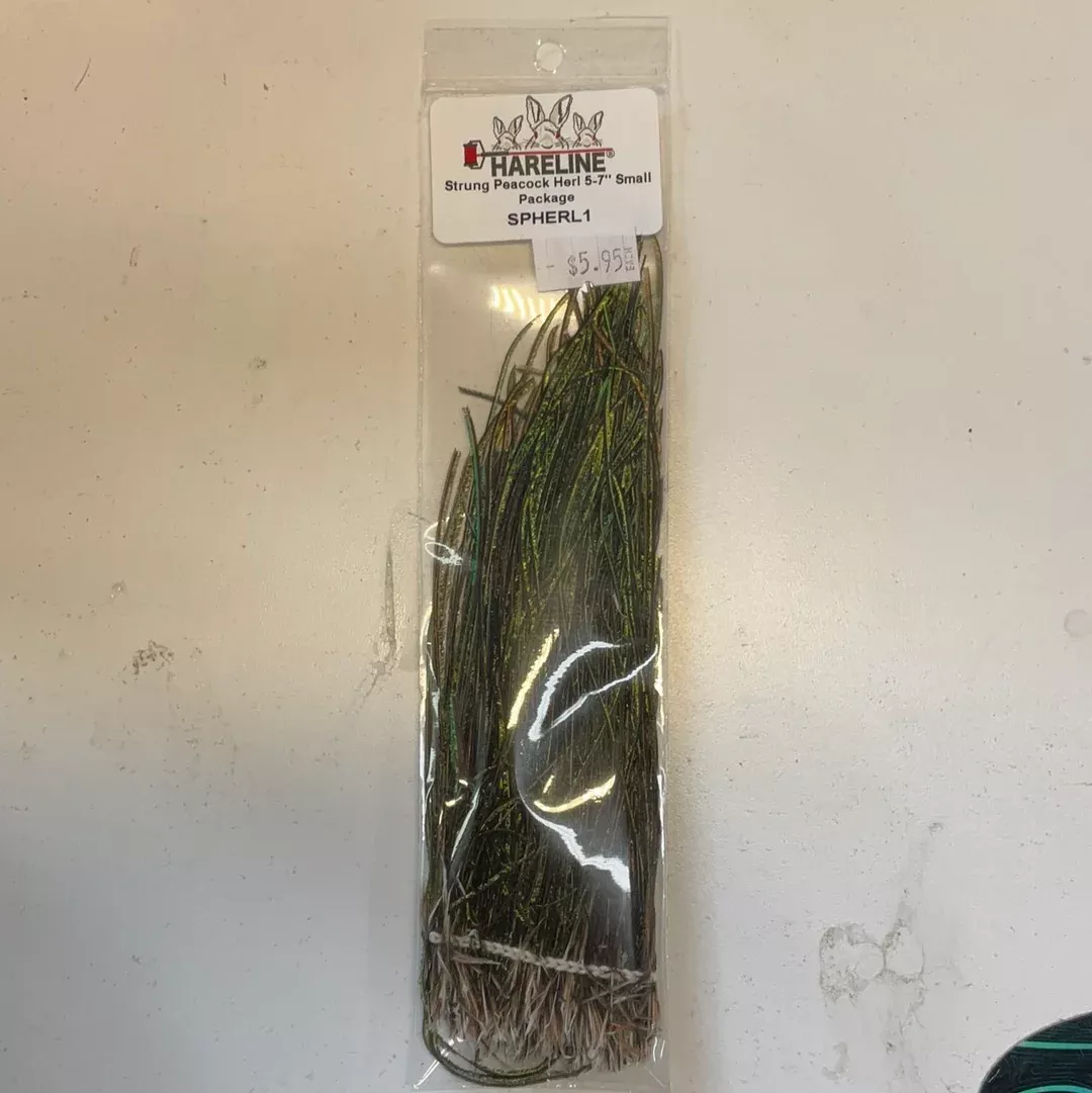 Strung Peacock Herl 5-7"
