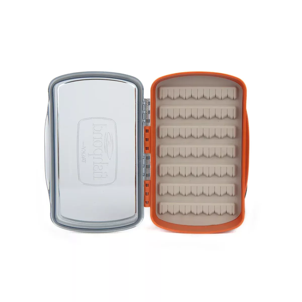 Tacky Pescador Fly Box Small Burnt Orange Clear Front