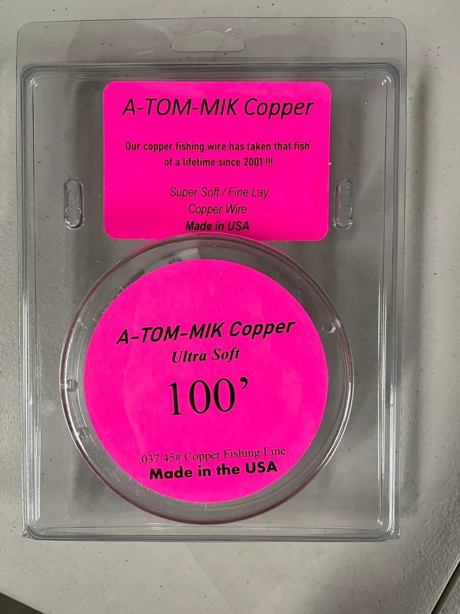 A-TOM-MIK 100 FT 7-STRAND COPPER TROLLING LINE