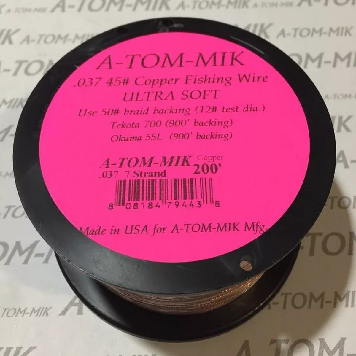 A-TOM-MIK 200 FT 7 STRAND COPPER TROLLING LINE