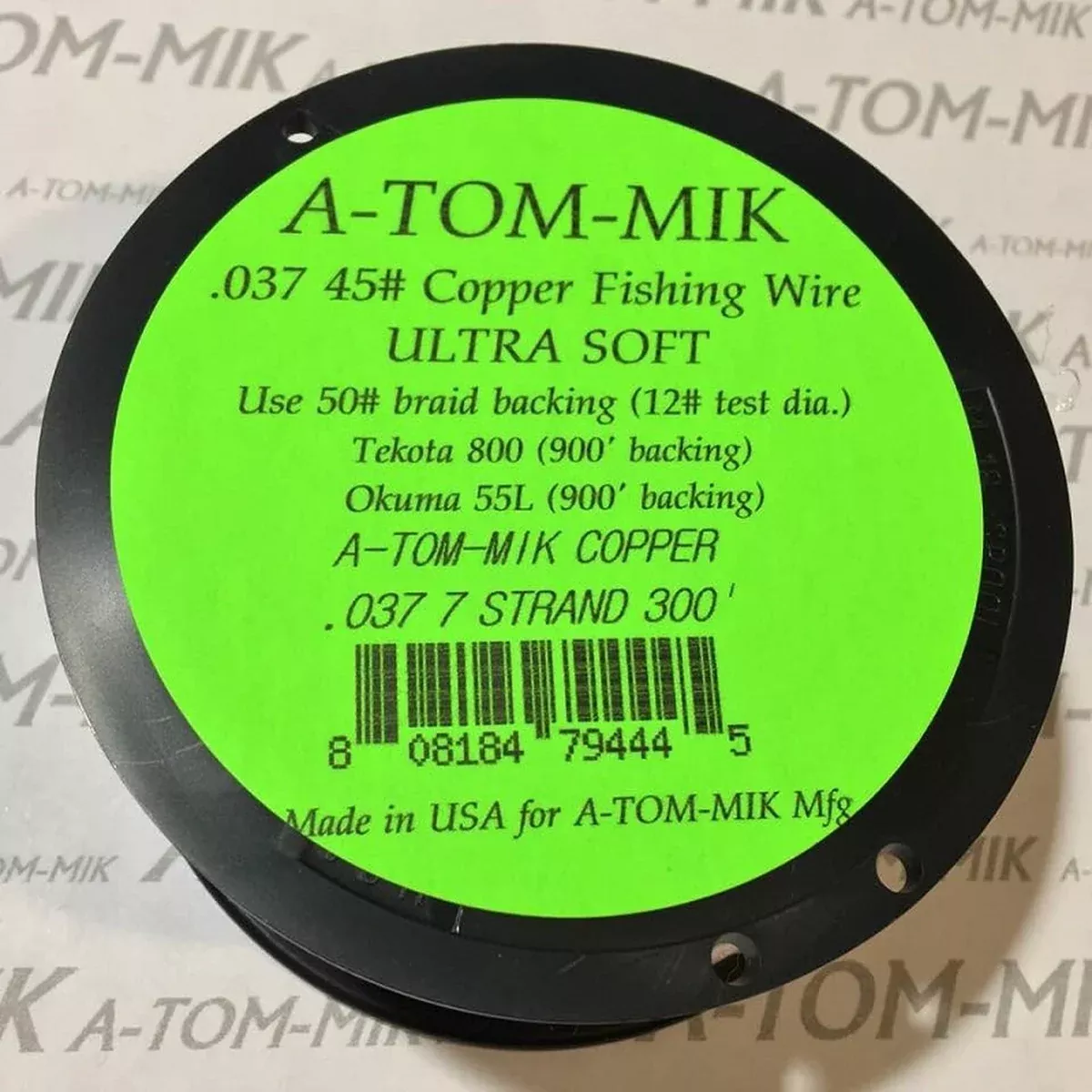 A-TOM-MIK 300 FT 7-STRAND COPPER TROLLING LINE