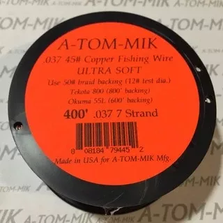 A-TOM-MIK 400 FT 7-STRAND COPPER TROLLING LINE