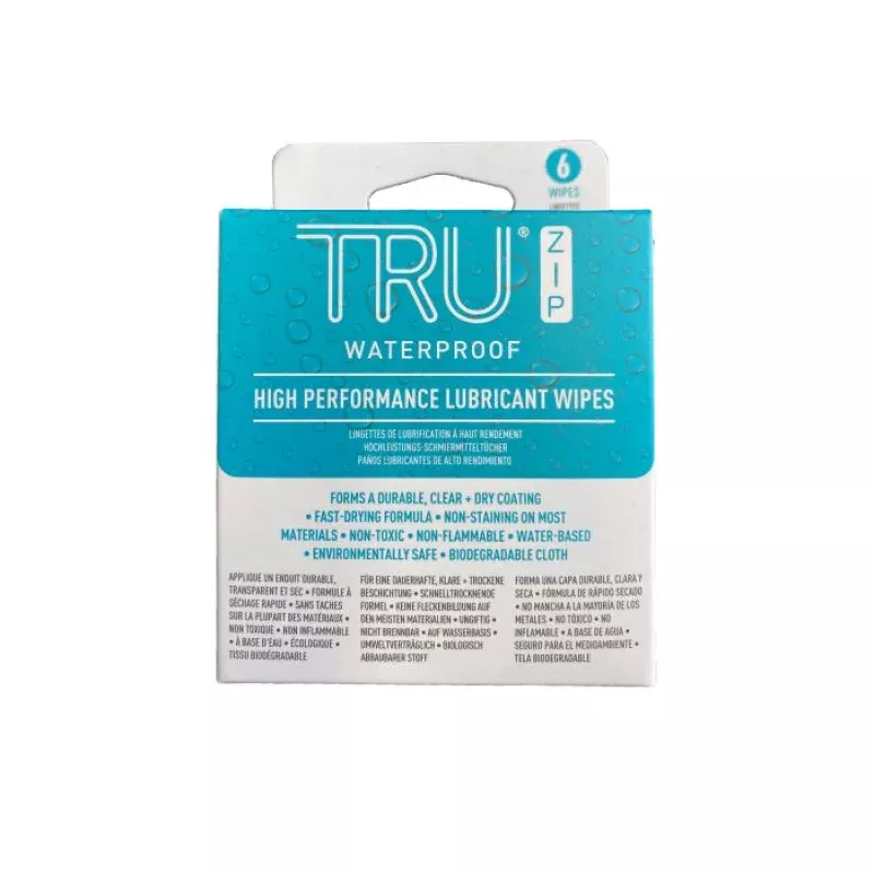 TruZip Lubricant Wipes - 6 Pack