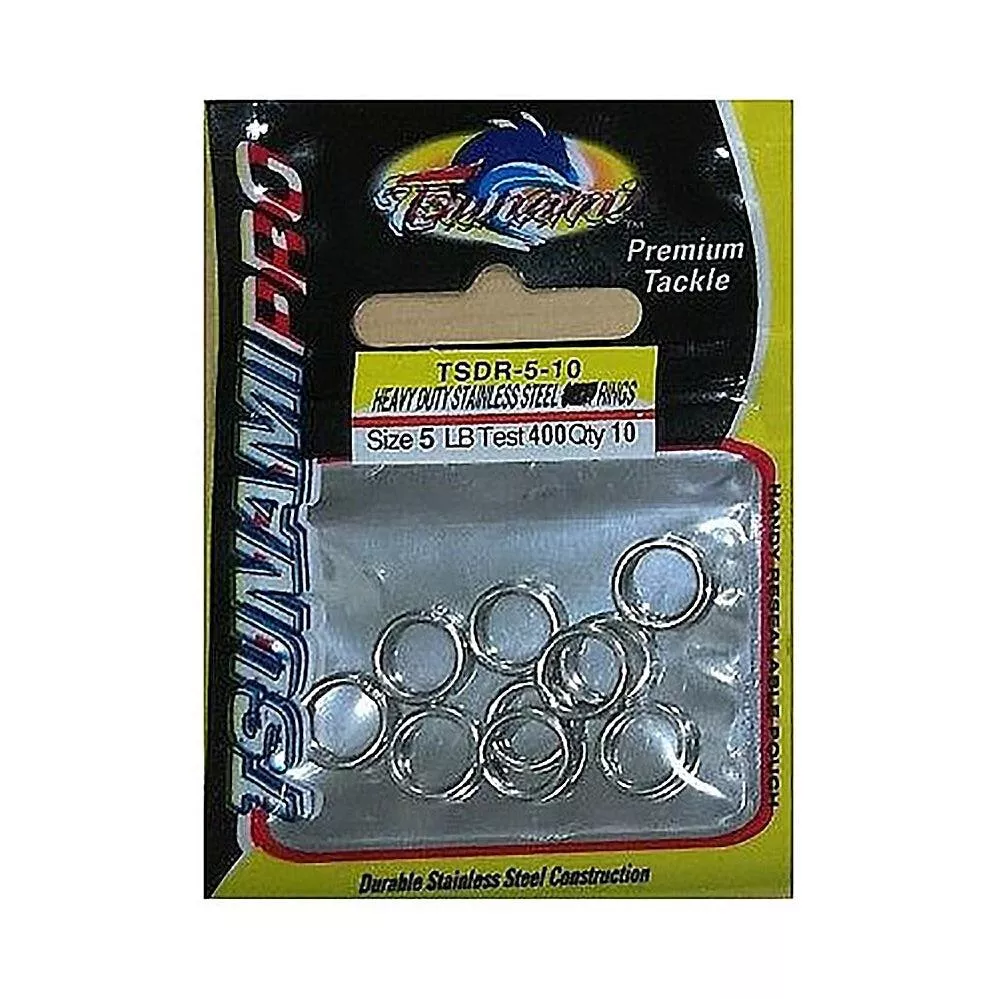 TSUNAMI Heavy Duty Stainless Steel Solid Ring - 10PK