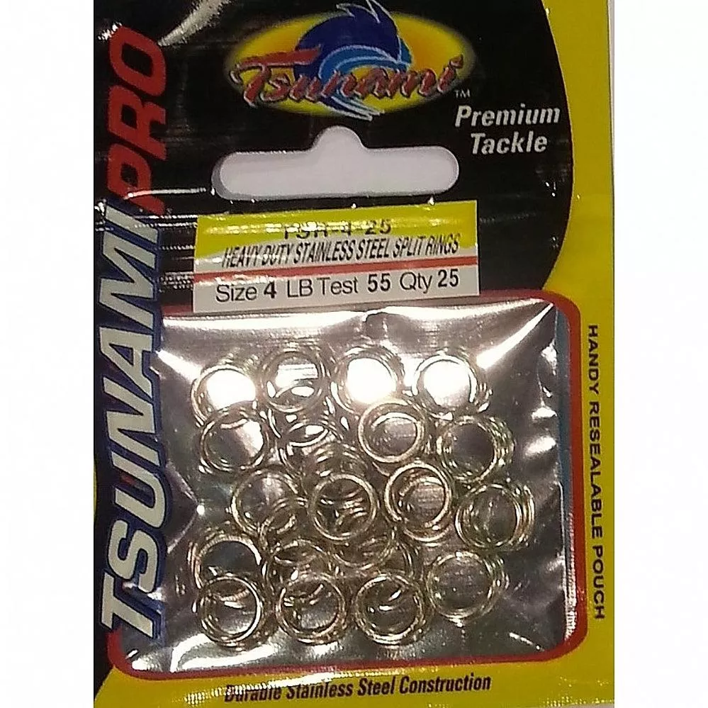TSUNAMI Heavy Duty Stainless Steel Split Rings