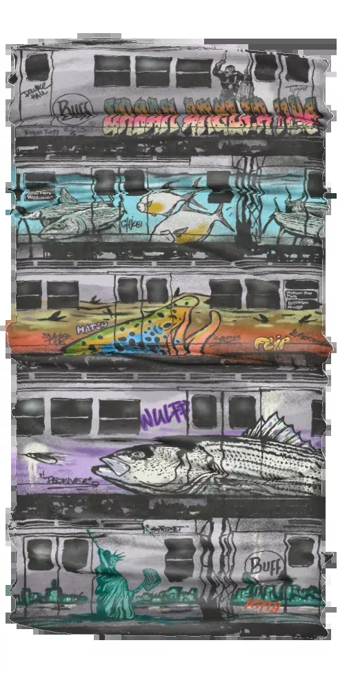 Urban Angler Buff NYC Subway Graffiti