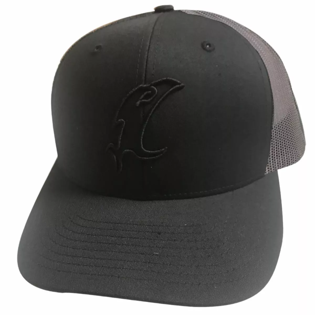 ”Vic ” Outline Black & Charcoal Adjustable Hat