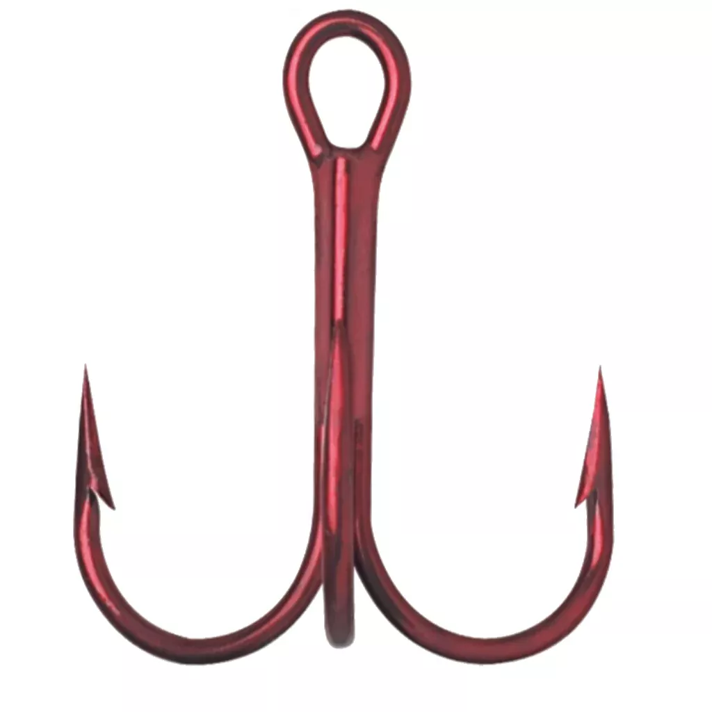 VMC Round Bend Red Treble Hook 9650TR