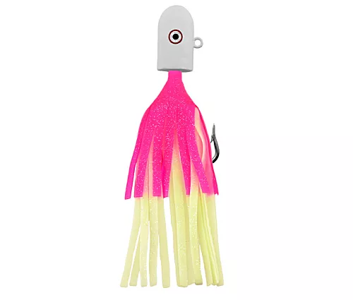 Wally Whale Bottom Jig 16oz Pink/Glow