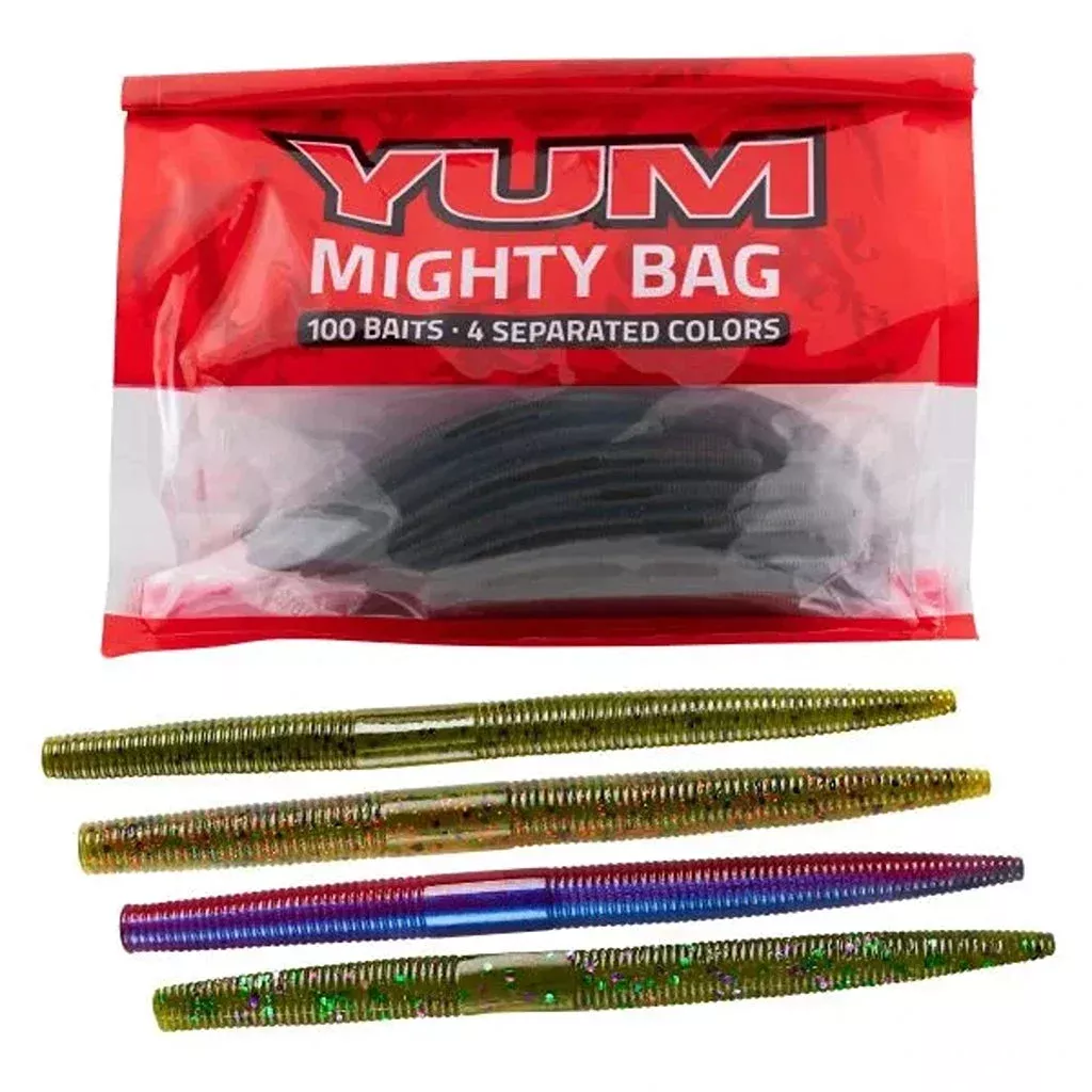 YUM Dinger Stick Bait Mighty Bag - 100 Pack